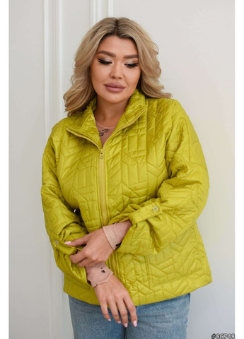 Желтая демисезонная курточка стеганая универсальная яркая. куртка-пальто Vione