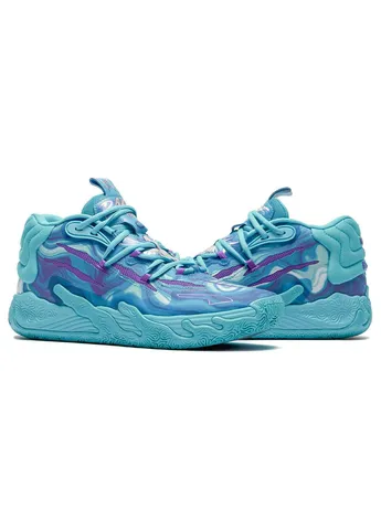 Голубые демисезонные кроссовки mb.03 clt light blue 309867-01 Puma