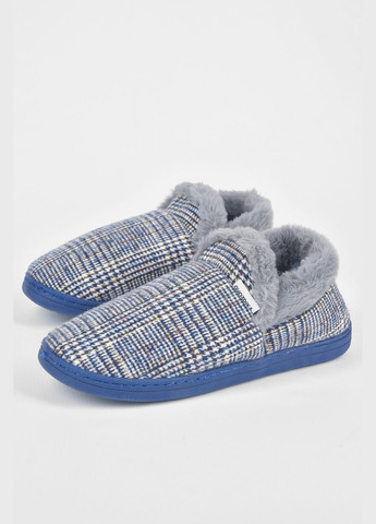 Синие тапочки комнатные чуни мужские синего цвета Let's Shop