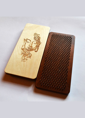 Доска Садху (Sadhu) "Будда", доска с гвоздями для йоги, шаг 10мм. Оцинкованные гвозди No Brand (301482644)