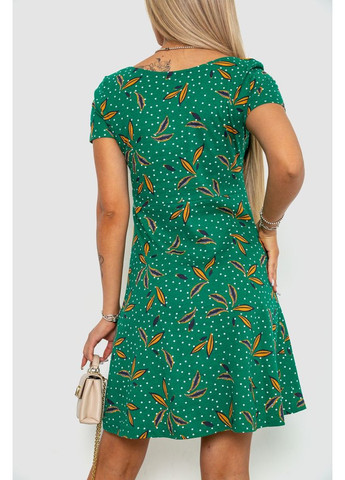 Зеленое повседневный платье с повседневным принтом, 244r283 Ager