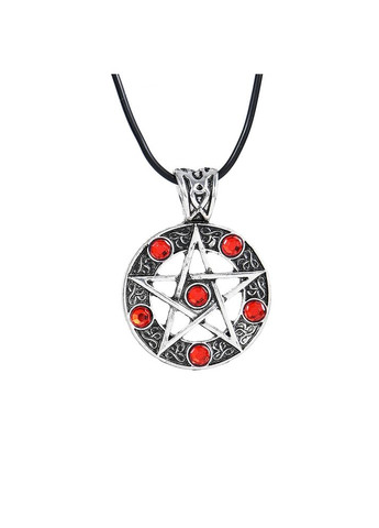 Подвеска кулон Пентаграмма амулет сверхъестественный талисман с черными кристаллами No Brand (338436393)