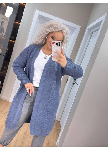 Синий демисезонный кардиган No Brand