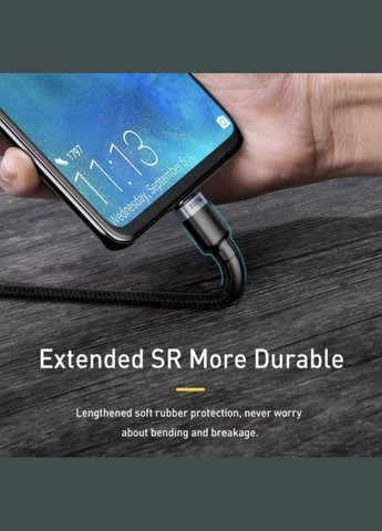 Type-С Тайп Сі кабель для зарядки та синхронізації Android / MacBoock / 50 см Чорний Baseus (340276236)