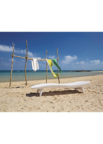 Шезлонг пластиковый Keter Pacific для отдыха у бассейна и на пляже лежак для загара ProDobro (367267378)