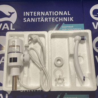 Електричний проточний водонагрівач для кухні 3 кВт кран водонагрівач PULSE1A501 змішувач WAL (315152637)