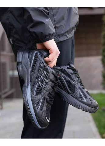 Чорні Осінні кросівки чоловічі adidas responce triple black адідас респонс No Brand