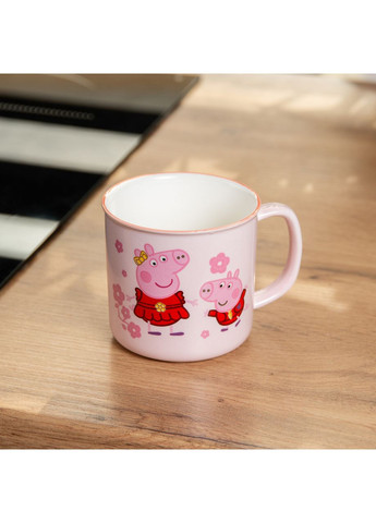 Чашка керамічна Peppa Pig 400 мл рожева рожева HP-15-13 (A-032916) Yiwu (346267012)