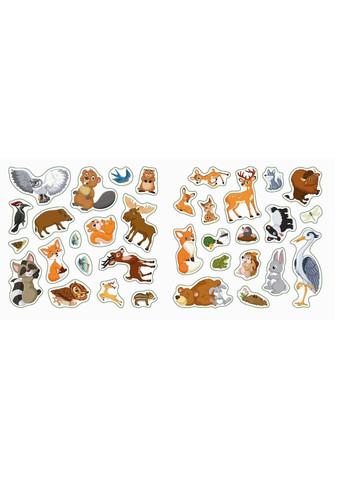 Многократные наклейки. В лесу () Кристал Бук F00017985 (372129693)