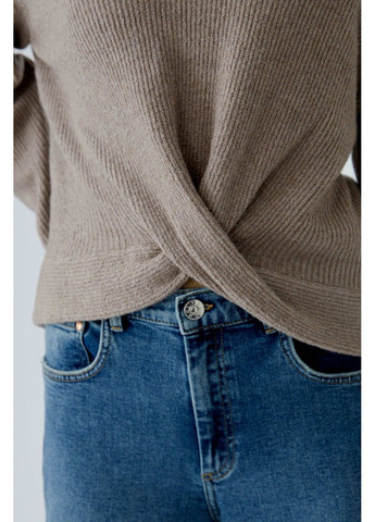 Коричневый демисезонный женский джемпер коричневый джемпер Oui