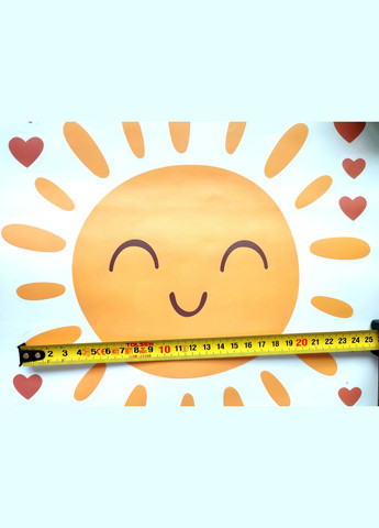 Виниловые наклейки Солнце - Beautiful life (30 х 30 см) Б453 BRUP (315933249)