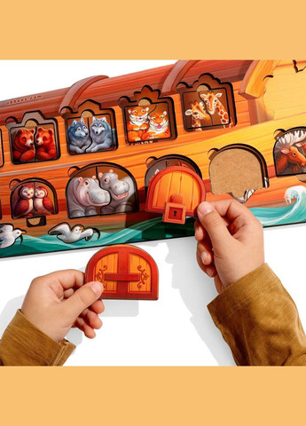 Розвиваючий пазл-вкладиш "Ноїв ковчег" PSD275 з фоном Ubumblebees (308862035)
