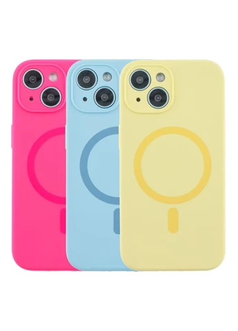 Чохол Glow Silicone Case Full Camera with Magsafe для iPhone 15 Колір White No Brand Apple iphone 15, Apple iphone 15 (336152316)