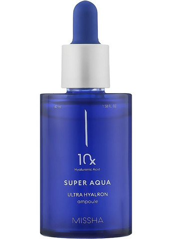MISSHA Увлажняющая сыворотка Super Aqua Ultra Hyalron Ampoule 47ml (2-1166106) — Крем, Южная Корея (369793849)