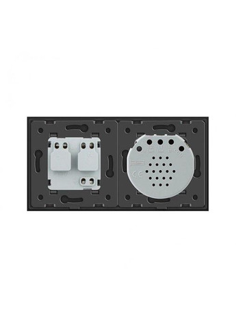 Бесконтактный выключатель 1 сенсор 1 розетка стекло (VL-C701/C7C1EU-PRO-15) Livolo (370984961)