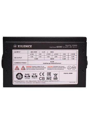 БЖ 600W XP600R6 Performance C, 120mm, ~85%, Retail Box XILENCE (380224810)