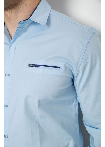 Сорочка чоловіча, колір бірюзовий, 214R7008 Ager (346594153)