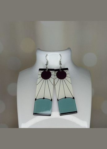 Сережки "Танджіро Камадо. Клинок, який знищує демонів. Вбивця демонів. Demon Slayer" SureGeek (317046497)