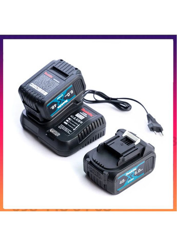 Безщітковий акумуляторний ударний гайковерт TW007GM 500Hm (48V 6AH) з набором головок Макіта Makita (368682218)