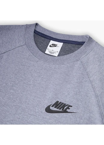 Серый свитшот nsw tech fleece crew grey dd5257-451 Nike (398013876)