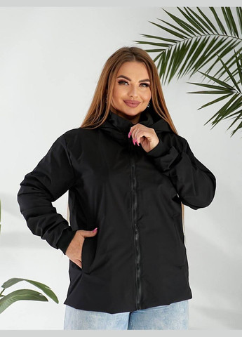 Женская ветровка однотонная с капюшоном No Brand (345643600}