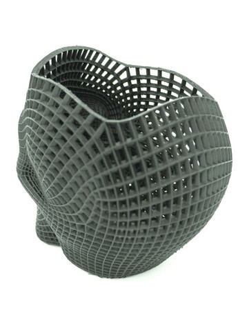 Підставка для канцелярського приладдя "Череп 3D" Органайзер для канцтоварів ручок та олівців Сіра UA3D (303629345)