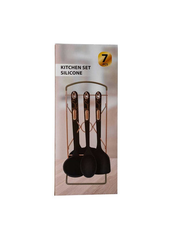 Набор кухонных принадлежностей на подставке TS Kitchen YRUR4 6шт. бежевый No Brand бежевые,