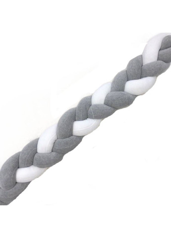 Бортик косичка "Серо-белая" Moontime (366891559)