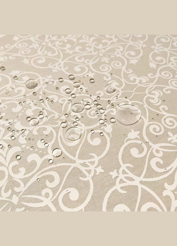 Ранер на стіл декоративна біла доріжка водовідштовхувальна тефлонова "Класика біло-пісочна" 37, 178 Maystat (340672972)