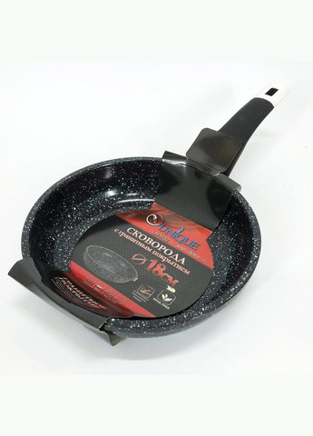 Сковорода UN-5132 18 см з гранітним антипригарним покриттям, Антипригарна сковорода глибока Unique (364664075)