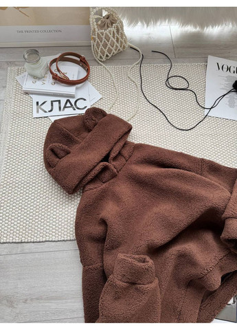 Плюшевое женское худи с ушками No Brand Р4939-385/1 (369402748)