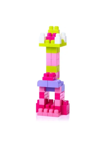Конструктор розовый в мешке 60 деталей (DCH54) Mega Bloks (382067237)