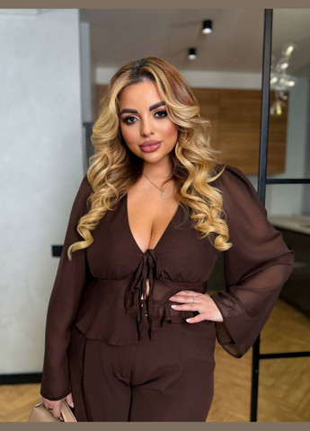 Коричнева блузка жіноча Україна