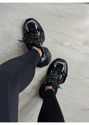 Кросівки жіночі B-lncga 1001-2 3XL шнурівка комбіновані чорні No Brand чорні всесезони (365696419)