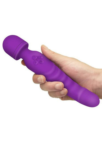 Вібратор мікрофон з підігрівом 2 в 1 Almera Hot Lover вібромасажер двосторонній вагінальний для клітора Фіолетовий No Brand (303881110)