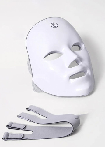 LED маска светодиодная для лица 7 режимов с цветной светотерапией Helan маска для домашнего ухода USB and (363262367)