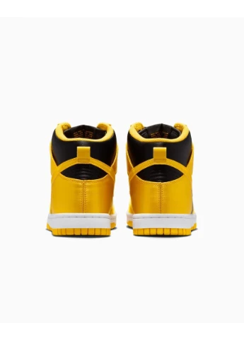 Цветные демисезонные кроссовки dunk high shoes yellow/black Nike