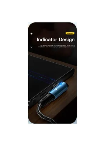Дата кабель (EXCWT7A-CG01-P) Essager USB 2.0 AM to USB-C 1.0m 100W 90° corner black (401637544)
