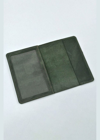 Обкладинка для документів шкіра Крейзі "Військовий квиток" зеленого кольору VOLMAS (314903479)