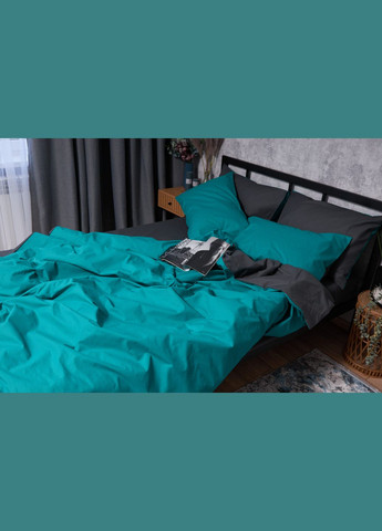 Комплект постельного белья Бязь Gold Люкс полуторный евро 160х220 наволочки 2х70х70 (MS-820002705) Moon&Star Gray Green (286761796)