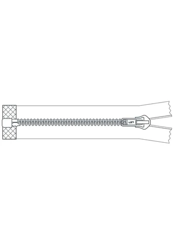 Блискавка 100см Л7В 7.10 л/к 2725 No Brand (369145208)
