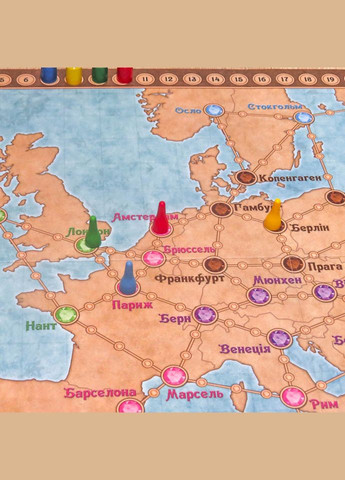 Настольная игра "Галопом по Европам" 0840 развивающая Artos Games (341529426)