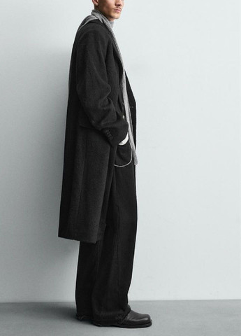 Черное демисезонное Пальто Zara