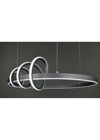 Люстра світлодіодна підвісна LED світильник для квартири на стелю ледве 27231 Чорний 20-170х60х60 см. Sunnysky (335975261)