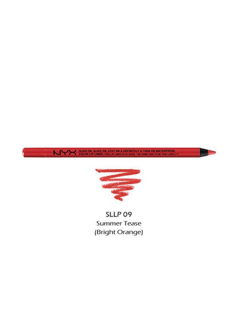 Контурный карандаш для губ Slide On Lip Pencil (1,2 гр) 09 Summer Tease NYX Professional Makeup (279364182)