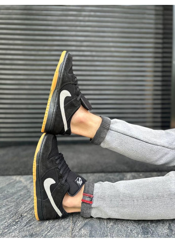 Серые зимние кроссовки мужские nike sb dunk black grey fog найк сб данк No Brand