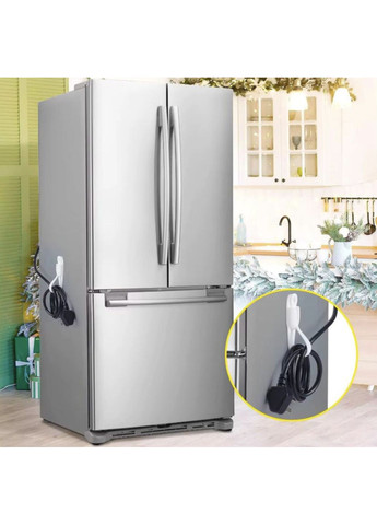 Органайзер-фіксатор для кабелю самоклеючі стяжки-хомути в авто кухню ванну кімнату стінку 20 шт Чорний Captain (356680641)