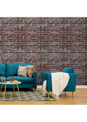 Самоклеюча 3D панель 700х770х3мм Червона Катеринославська цегла (43-3) StickerWall-SW-00001164 Sticker Wall (369166082)