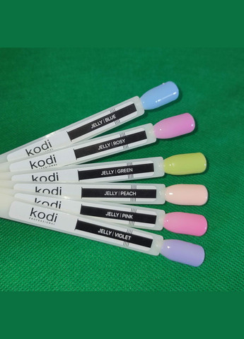 Зелена база для нігтів Kodi Color Rubber Base Gel Green Kodi Professional 7 мл (316702514)