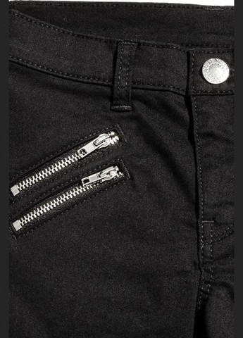 Черные повседневный, кэжуал демисезонные зауженные брюки H&M
